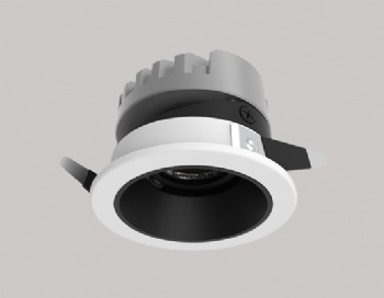 Anti-glare LED downlight with slim housing